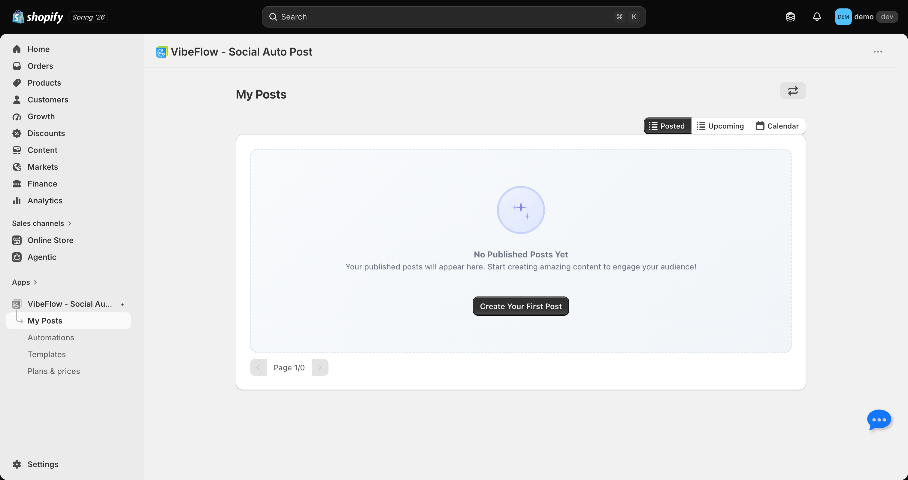 VibeFlow automation dashboard